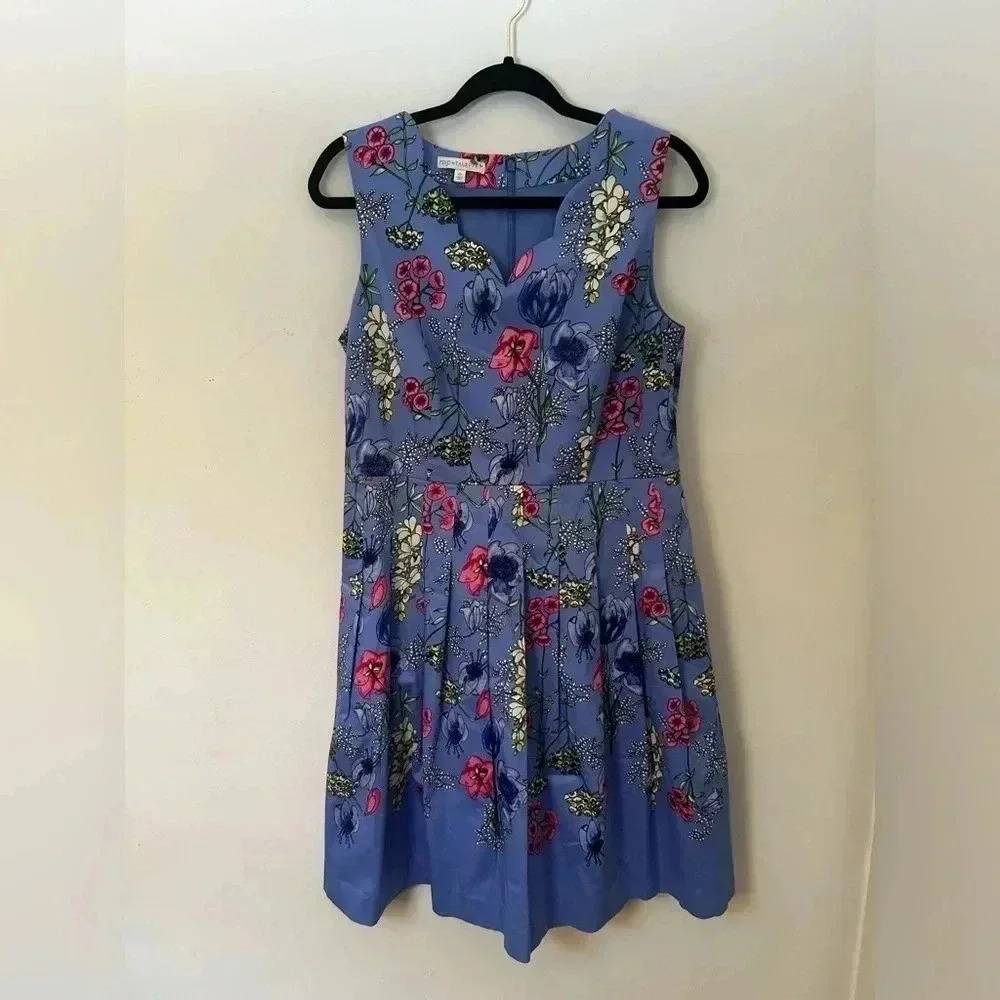 rsvp by Talbots Floral Fit & Flare Spring Wedding Guest Dress